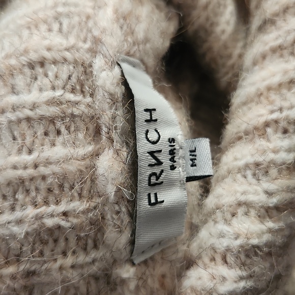 FRNCH | $89 Open Knit Turtleneck Sweater - Picture 6 of 6